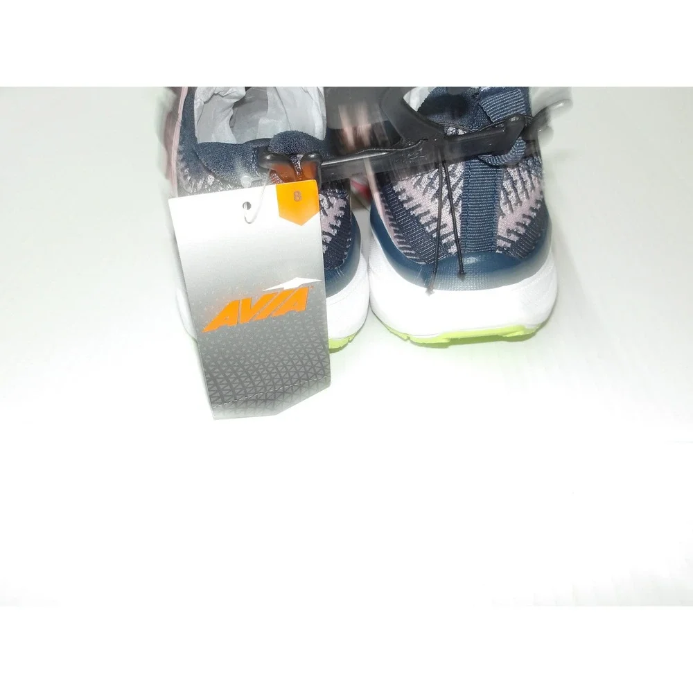 Avia Womens Avi-Verge Running Shoes Pink Navy Blue Neon Lime Sneakers‎ 8 /#26708